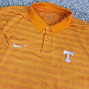 Nike Dri Fit Mens 2XL Orange Tennessee Volunteers Performance Stretch Polo SS